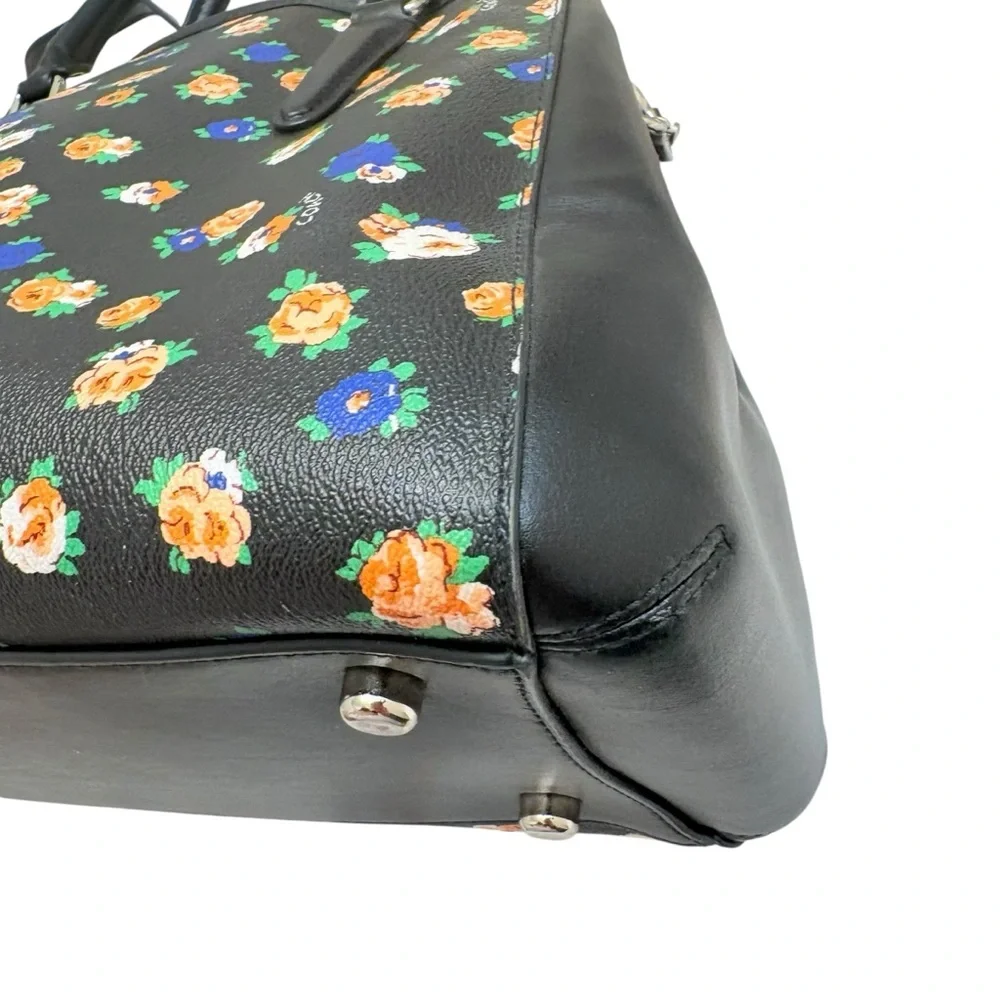 COACH F 57629 FLORAL MULTI CILOR TOTE HANDBAG SHOULDER bag